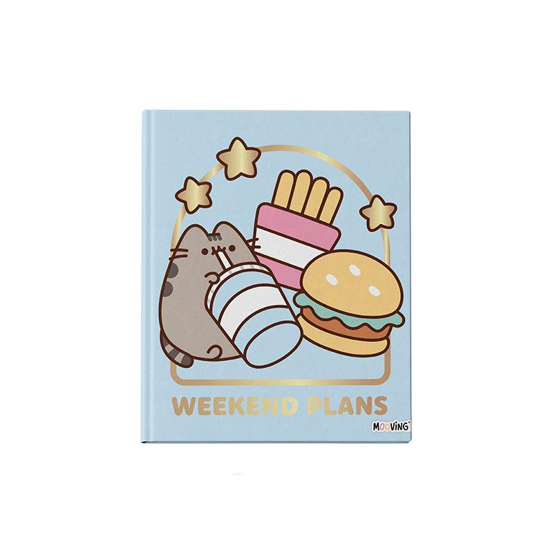 Cuaderno 19.5 x 24 cm Tapa Dura Cosido 48 hjs. Pusheen