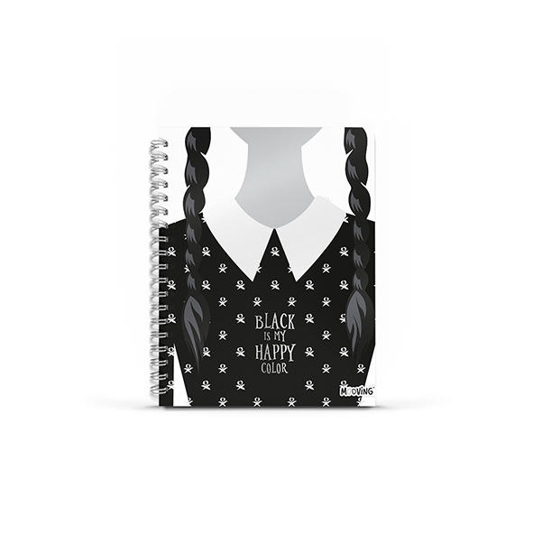 Cuaderno 16x21 espiral Tapa Dura 80 hjs. Merlina