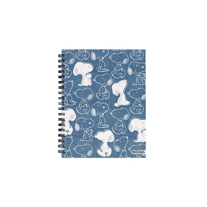 Cuaderno 16x21 espiral Tapa Dura 80 hjs. Snoopy