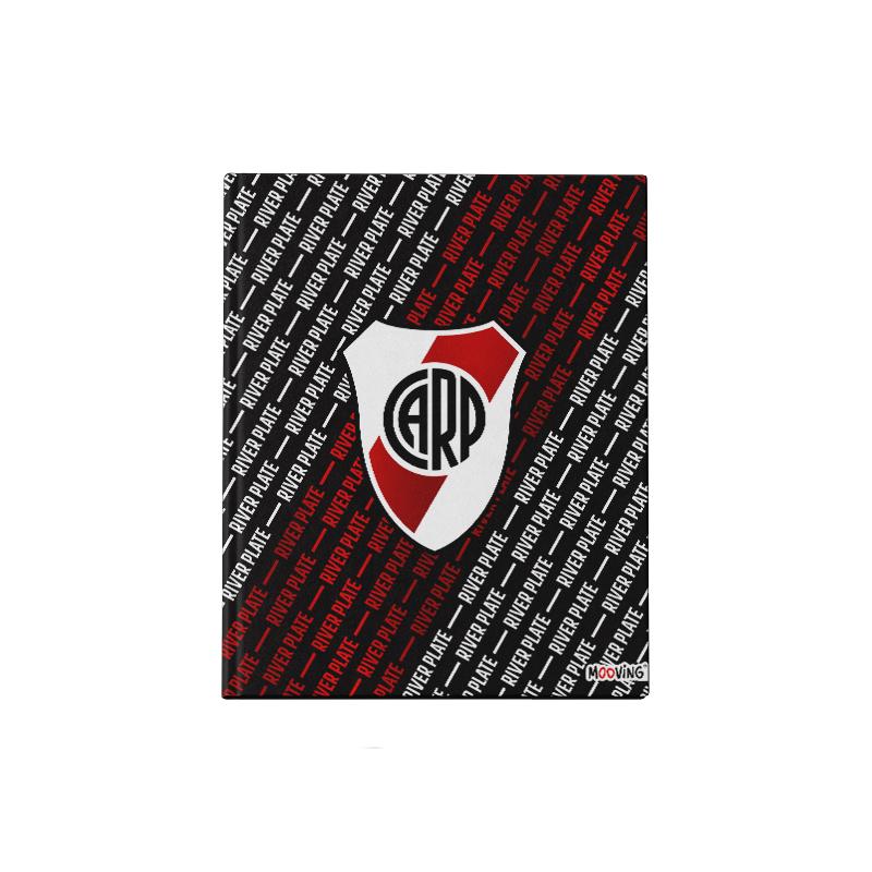 Cuaderno 19.5 x 24 cm Tapa Dura Cosido 48 hjs. River Plate