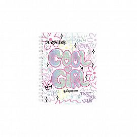 Cuaderno 16x21 espiral Tapa Dura 80 hjs. Quitapesares