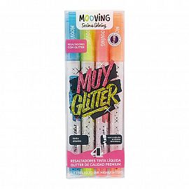 Coloring - Resaltadores Glitter x 4