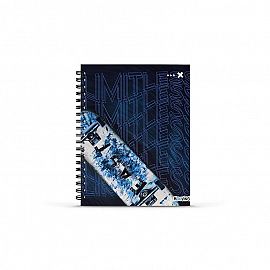Cuaderno 16x21 espiral Tapa Dura 80 hjs. Skate on