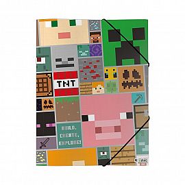 Carpeta Oficio 3 solapas Minecraft