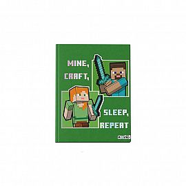 Cuaderno 16x21 T/D Cosido 48 hjs. Minecraft