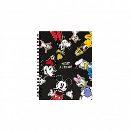 Cuaderno 16x21 espiral Tapa Dura 80 hjs. Mickey & Friends