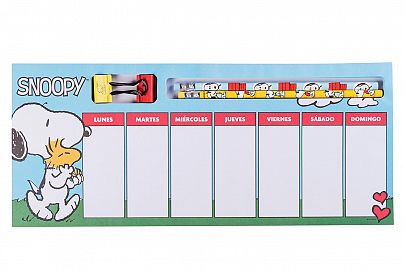MAW Snoopy - Planner Semanal con accesorios